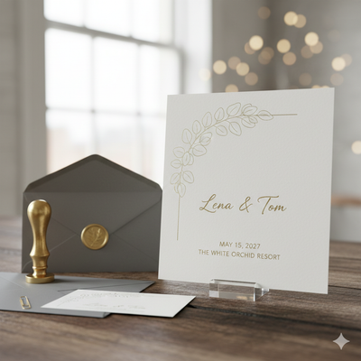 Einladungs-Set "Lena & Tom"