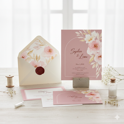 Einladungs-Set "Sophia & Liam"